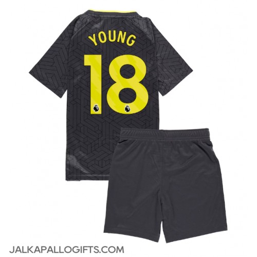 Everton Ashley Young #18 Vieras Peliasu Lasten 2024-25 Lyhythihainen (+ Lyhyet housut)